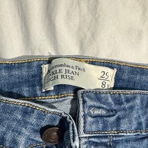 Abercrombie & Fitch Blue Ankle Jeans